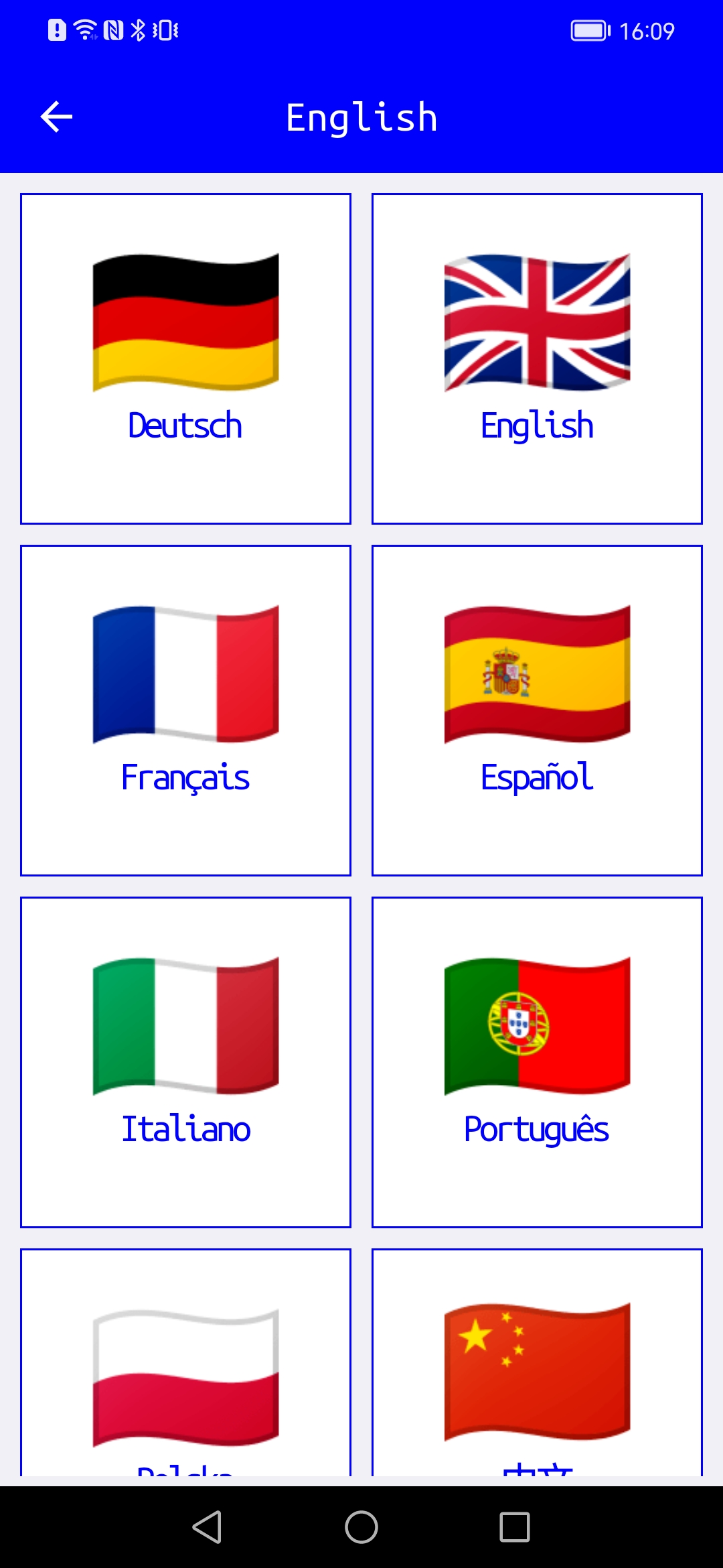 Languages overview of ArboRefD